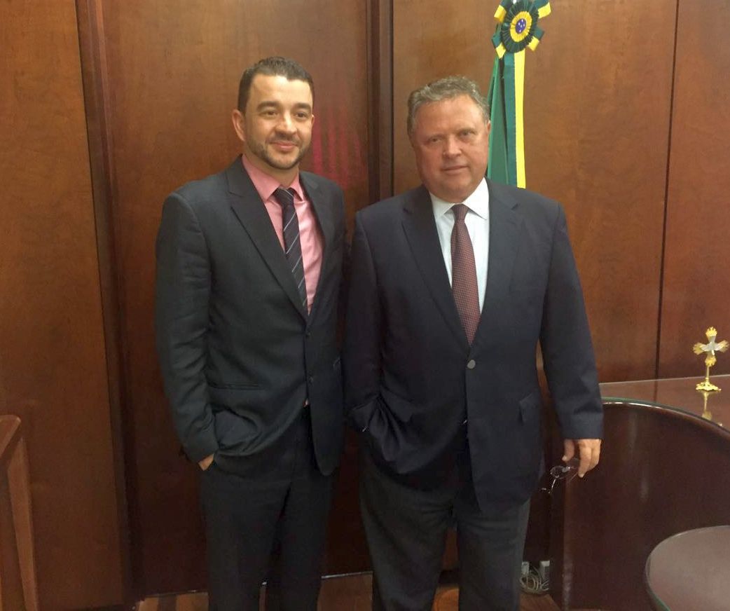 Ministro da Agricultura Blairo Maggi se reúne com o advogado gaúcho Marco Antônio Floriano Bittencourt